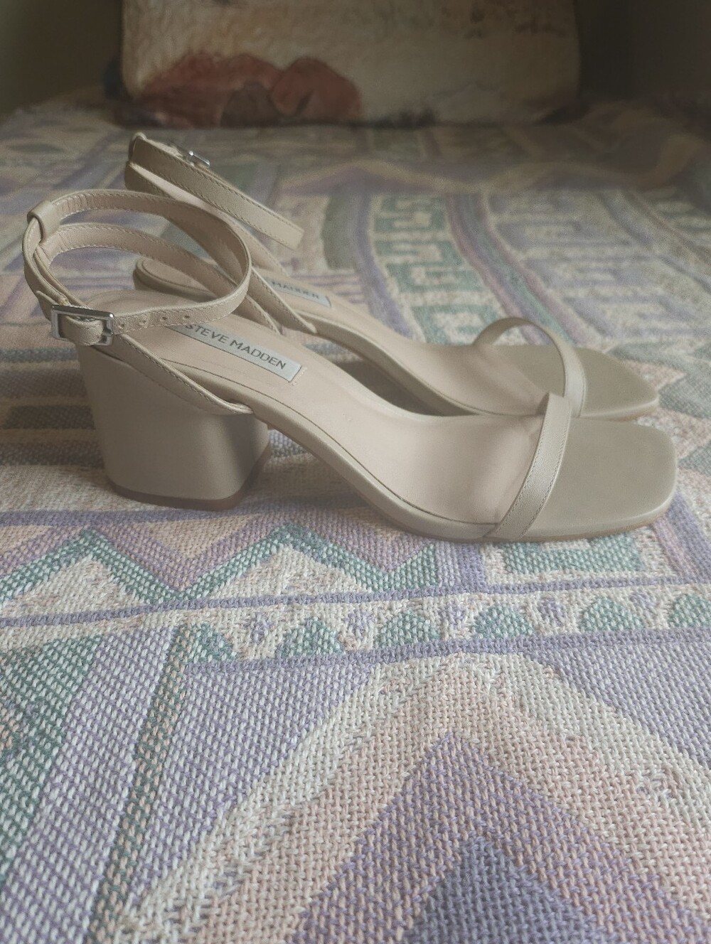 Steve Madden Tan Block Heels Size 7.5